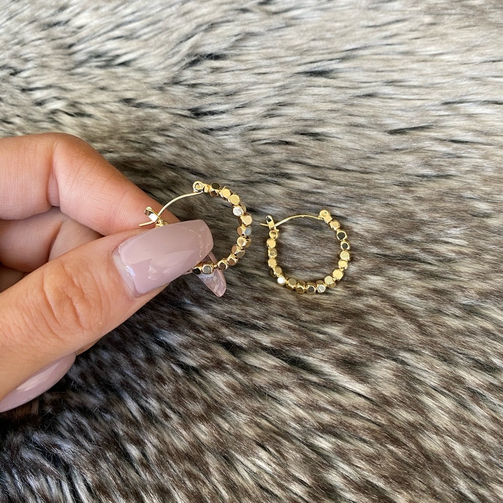 Gold Color Hoops - Picture 3 of 4